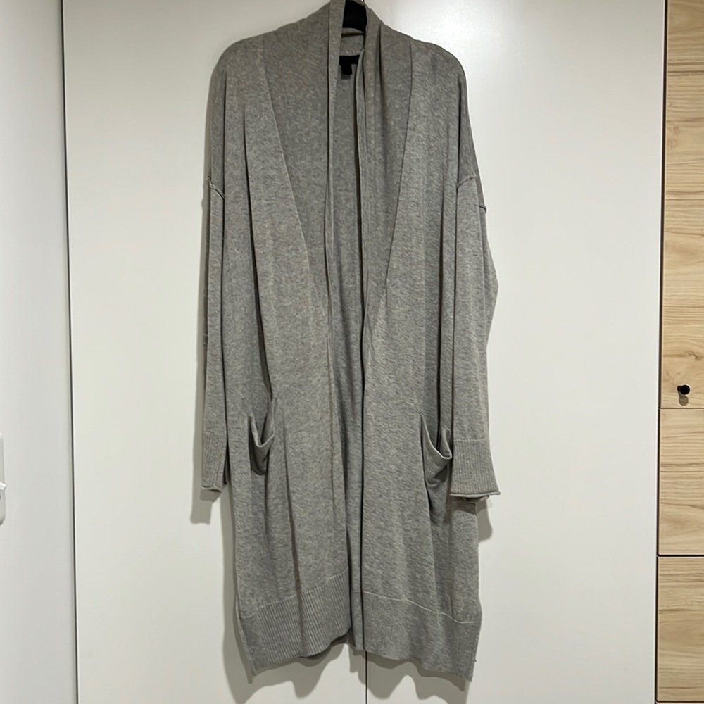 Jcrew gray robe style cardigan